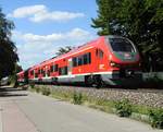 633 039 der neue Pesa Link BR 633 f�hrt neuerdings auf der Illertalstrecke, wie dieser von Ulm nach Kempten.