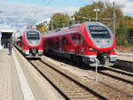 633 033 und 633 041 in Memmingen am 23.10.2021.