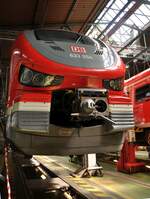 633 054 Pesa Link III aufgebockt im Bw Kempten am Tag der offenen T�r am 22.04.2023.