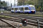 BRB 648  VT 218 in Augsburg an 25.10.2009.