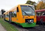 VT 36 (650) der Oberpfalzbahn im Bahnpark Augsburg am 11.10.2015.