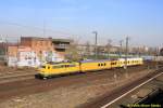 111 059 mit RailLab 3 am 19.03.2015 in Hamburg-Veddel auf dem Weg nach Tostedt