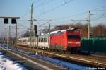 Anstatt eines erhofften MRCE-Taurus war Heute die 101 027-1 am EC 249 von Hamburg Hbf nach Krakow Glowny dran gewesen.