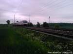 InterCity mit einer BR 101er am Ende kurz vorm Einfahrtssignal Bergen auf Rgen am 31.5.13 