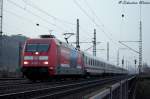 101 006-5 mit IC durch Eisenach Ri. Erfurt am 07.03.2014