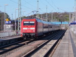 BR 101/494659/auch-in-diesem-jahr-faehrt-der Auch in diesem Jahr fährt der Nachtzug wieder in die Schweiz.101 103 brachte den CNL Binz-Zürich,am 05.Mai 2016,nach Bergen/Rügen,