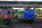SBB Cargo Re421 381 abgestellt in Hamburg-Harburg Gleis 175 und EGP 140 838  Zippel24.com  Lz am 05.09.2016 in Hamburg-Harburg