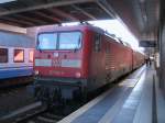 112 107 schob den RE aus Rostock mit Versptung,am 01.Oktober 2011 aus Berlin Gesundbrunnen nach Lutherstadt Wittenberg.