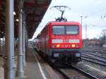 114 007 fuhr am 17.12.2011 mit RB 29 (RB 27572)nach Salzwedel (Stendal->Salzwedel)