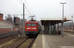 br-143-112-114/177330/112-109-mit-dem-re4-re 112 109 mit dem RE4 (RE 37329) von Rathenow nach Ludwigsfelde in Rathenow. 24.01.2012