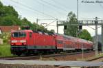 143 576-7 mit RB durch Orlamünde am 17.05.2014