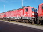 Auch 143 630-2 verschlug es zu den abgestellten Mukraner Lok`s.Aufnahme vom 24.November 2016.