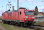 BR 145/841377/145-033-7-bei-der-ausfahrt-am 145 033-7 bei der Ausfahrt am 17.03.2024 im Rostocker Hbf.
