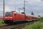 146 270-4 mit RE 4356 von Berlin Südkreuz nach Rostock Hbf bei der Einfahrt im Rostocker Hbf.04.08.2023