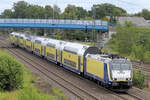 146-04 verlässt am 13.07.2024 den Tostedt Bahnhof.
