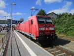 BR 146/860372/146-273-am-re-rostock-hagenow-landam 146 273 am RE Rostock-Hagenow Land,am 31.August 2024,in Bad Kleinen.