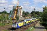 146 -04 verl�sst den Bahnhof Tostedt.