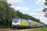 146 533-5 auf den Weg nach Hamburg, n�chster Halt ist in Tostedt. Tostedt - Dreihausen am 16.08.2026.