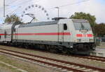 Zur Freude es Fotografen war am Mittag des 02.10.2026 der IC 2239 von Warnem�nde nach Leipzig mit 146 576-4 bespannt.