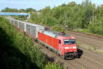 152 107-9 mit einen KLV Zug am Haken.