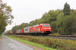 152 169-9 mit Seekisten f�r den Hamburger Hafen.
