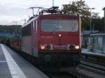 155 223 hatte,am 08.Oktober 2011,Durchfahrt durch Bergen/Rgen.