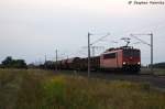 BR 155/290469/155-260-3-db-schenker-rail-deutschland 155 260-3 DB Schenker Rail Deutschland AG mit einem gemischtem Gterzug in Vietznitz und fuhr in Richtung Nauen weiter. 29.08.2013