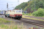 181 215-5 u. eine weitere 181 kommen mit einen langen KLV-zug am 20.08.2026 durch Tostedt gefahren.