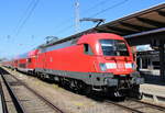 182 016-6 stand mit RE 4310(Rostock-Hamburg)im Rostocker Hbf.08.05.2020