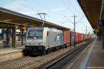 BR 185/149167/185-673-1-railpool-im-dienst-fuer 185 673-1 Railpool im Dienst fr die EVB mit Containerzug in Braunschweig. 09.07.2011