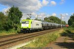 Captrain 185 649 mit Kesselwagenzug am 06.09.2016 in Hamburg-Moorburg