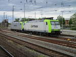 ITL 185 541 und 185 562,am 16.Mai 2020,auf dem Bahnhof Angermünde.