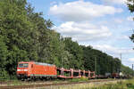 185 200-3 mit einen gemischten am Haken, passiert am 16.08.2026 Tostedt - Dreihausen.
