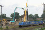 185 303-5 EGP durchf�hrt mit einen  LKW-Walter  Tostedt.