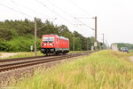 br-187/499068/187-106-0-db-cargo-kam-solo 187 106-0 DB Cargo kam solo bei Brandenburg vorbei und fuhr weiter in Richtung Magdeburg. 27.05.2016
