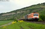 189 821 mit KLV durch Thüngersheim am 10.05.2014