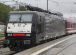 ES 64 F4 287 stand mit dem Fuballsonderzug von Mnchen Ost nach Darmstadt abgestellt in Mnchen Ost.31.08.2014