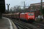 DBSR 189 003 mit Kohlewagenzug am 10.01.2015 Hamburg-Harburg zur Fahrt nach Hamburg-Altenwerder/Hansaport