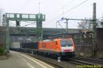 Locon 189 821 mit Containerzug am 20.01.2015 in Hamburg-Harburg auf dem Weg nach Hamburg-Waltershof
