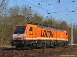 189 820  Locon  Lz  Berlin-Friedrichshagen auf dem Weg nach Westen am 20.02.2015