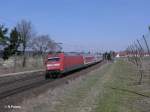 101 062-8 schiebt RE4010 nach Nrnberg bei Rohrbach.