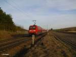 101 051-1 schiebt den RE4039 nach Mnchen bei Fahlenbach.