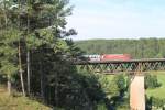 Eine 101er mit dem Ic 2024 Passau - Hamburg bei Beratzhausen.