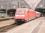 101 085-9 steht mit ein IC nach Kln im Leipziger HBF bereit.