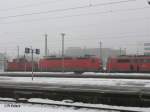 142 022 und 111 059 im Pbz im Leipziger HBF.