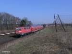 Nachschuss von 111 175 als RE59092 nach Nrnberg bei Rohrbach am Ilm.