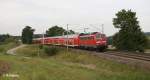 111 187-1 als RE 59103 Nrnberg - Mnchen bei Ellingen.