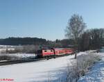 111 193-9 schiebt den RE 4857 Nürnberg - München bei Sinsgrün.