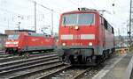 111 032-9 und 101 059-4 in Ulm am 15.12.2009.