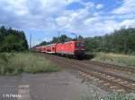 112 133-4 schiebt beim ex HP Vogelsang den RE1 Magdeburg HBF.